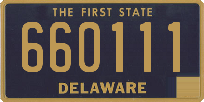 DE license plate 660111