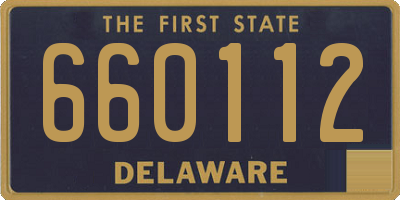 DE license plate 660112