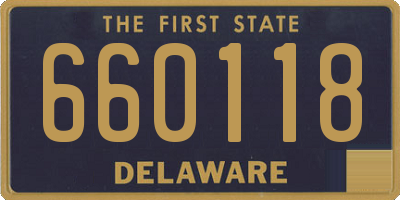 DE license plate 660118
