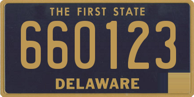 DE license plate 660123