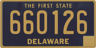 DE license plate 660126