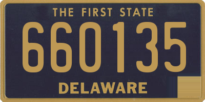 DE license plate 660135