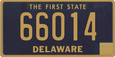 DE license plate 66014