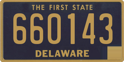 DE license plate 660143