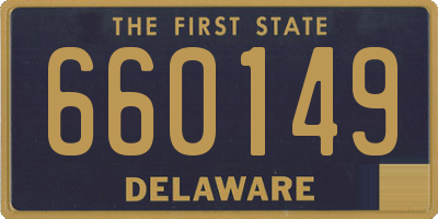 DE license plate 660149