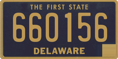 DE license plate 660156