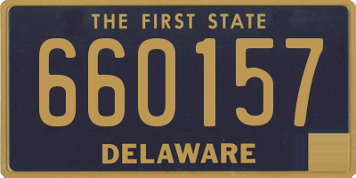 DE license plate 660157