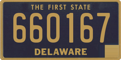 DE license plate 660167