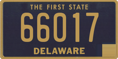 DE license plate 66017