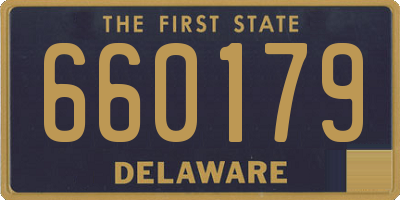 DE license plate 660179