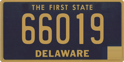 DE license plate 66019