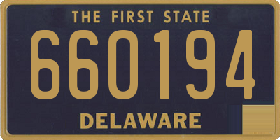 DE license plate 660194
