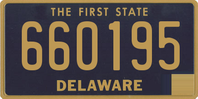 DE license plate 660195