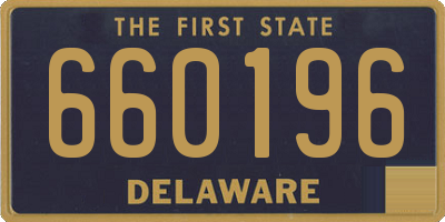 DE license plate 660196