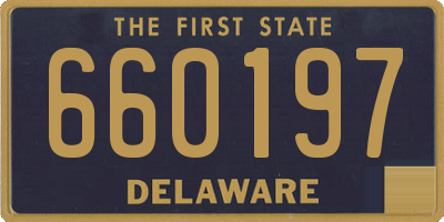 DE license plate 660197