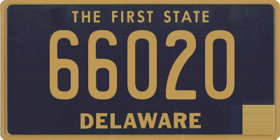 DE license plate 66020