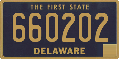 DE license plate 660202