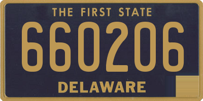 DE license plate 660206
