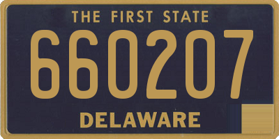 DE license plate 660207