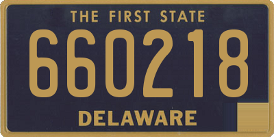 DE license plate 660218