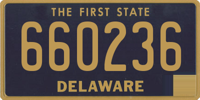 DE license plate 660236