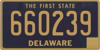 DE license plate 660239