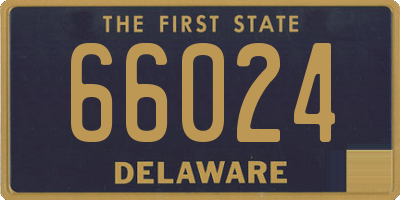 DE license plate 66024