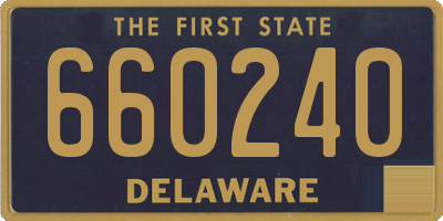 DE license plate 660240