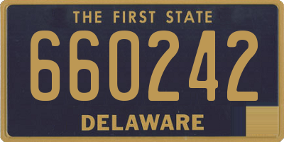 DE license plate 660242