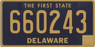 DE license plate 660243