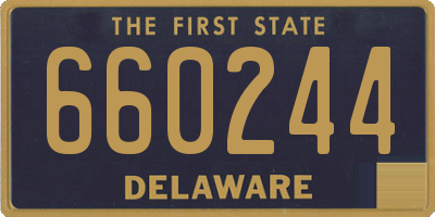 DE license plate 660244