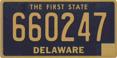 DE license plate 660247
