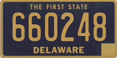 DE license plate 660248
