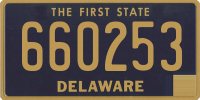 DE license plate 660253