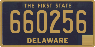 DE license plate 660256