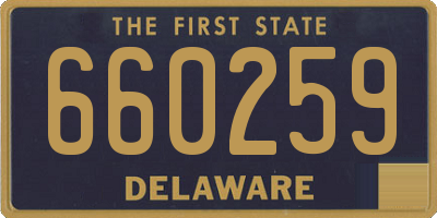 DE license plate 660259