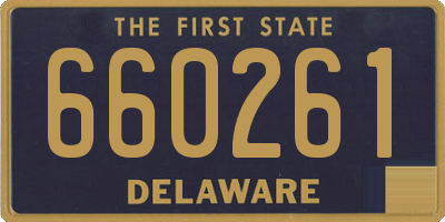 DE license plate 660261