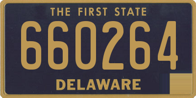 DE license plate 660264