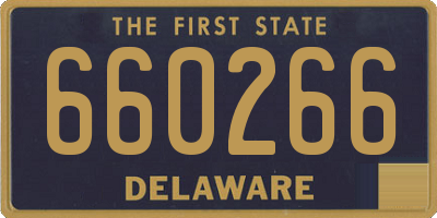 DE license plate 660266