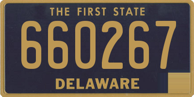 DE license plate 660267
