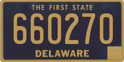 DE license plate 660270
