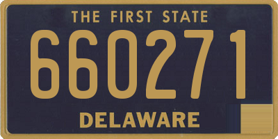 DE license plate 660271