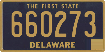 DE license plate 660273
