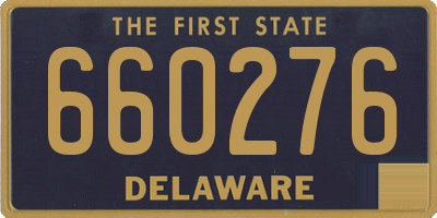 DE license plate 660276