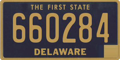 DE license plate 660284