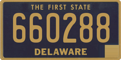 DE license plate 660288
