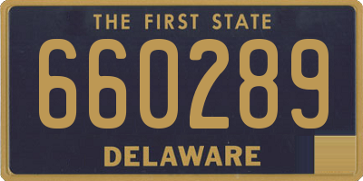 DE license plate 660289