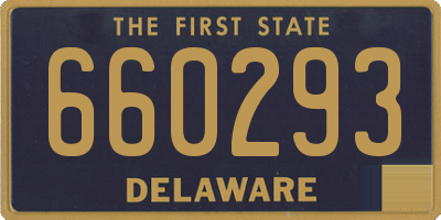 DE license plate 660293