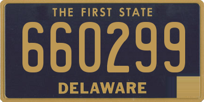 DE license plate 660299