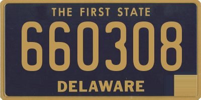 DE license plate 660308